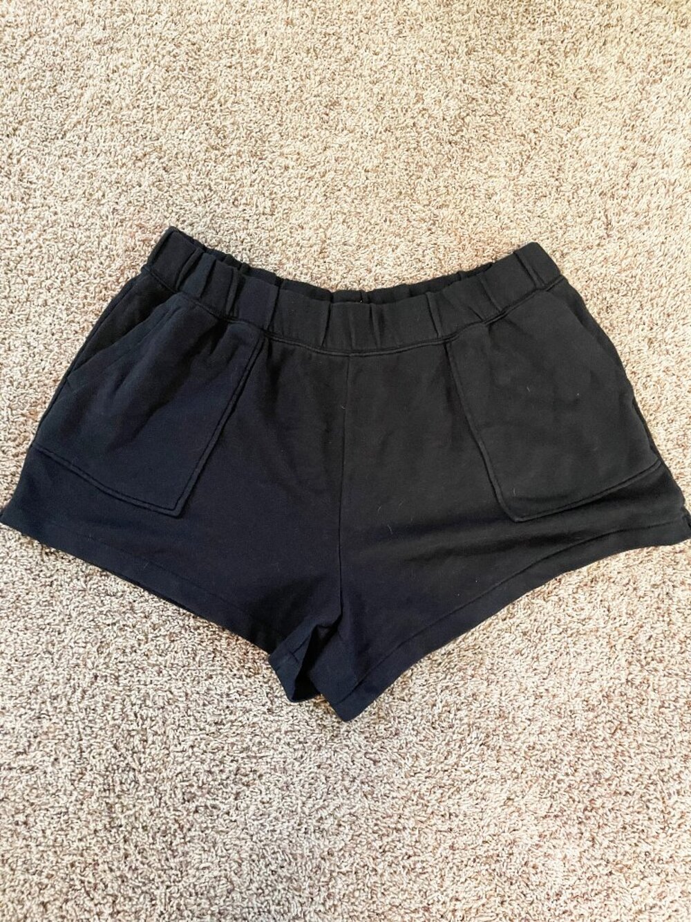 Aerie Black Lounge Shorts XXL High Rise Pull On Pocket Casual